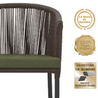 Cadeira De Jantar Área Noronha Em Alumínio Com Pintura Preta