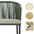 Cadeira De Jantar Área Noronha Em Alumínio Com Pintura Preta