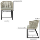 Cadeira De Jantar Área Noronha Em Alumínio Com Pintura Preta