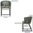 Cadeira De Jantar Área Noronha Em Alumínio Com Pintura Preta