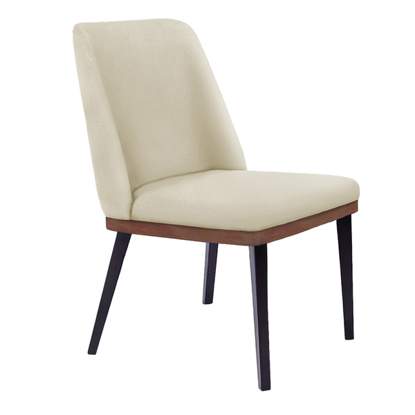 Cadeira De Jantar Bahia Suede Pés Chanfrado Tabaco C05 - D'ro