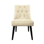 Cadeira De Jantar Bela Capitone Suede Bege