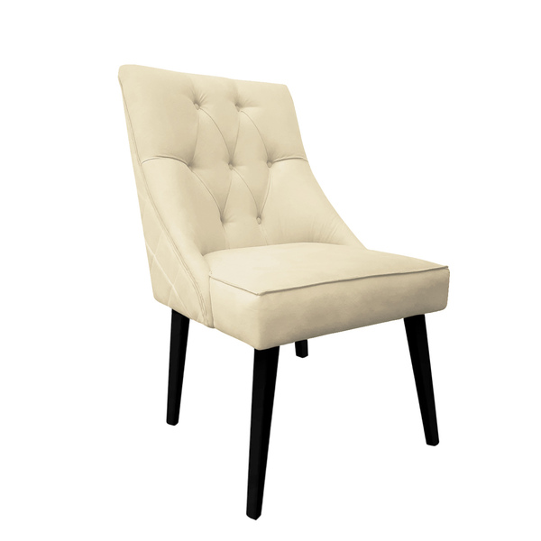 Cadeira De Jantar Bela Capitone Suede Bege