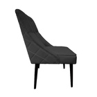 Cadeira De Jantar Bela Capitone Suede Grafite