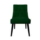 Cadeira De Jantar Bela Capitone Suede Verde