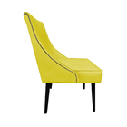 Cadeira De Jantar Bela Com Tachas Suede Amarelo - Dominic Dec