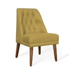 Cadeira De Jantar Bela Suede Amarelo - Meu Lar Decorações De