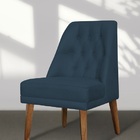 Cadeira De Jantar Bela Suede Azul Marinho - Meu Lar Decoraçõe