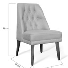 Cadeira De Jantar Bela Suede Azul Marinho - Meu Lar Decoraçõe