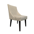 Cadeira De Jantar Bela Suede Bege Rosado - Dominic Decor