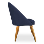 Cadeira De Jantar Bela Suede Pés Palito Castanho - Pallazio -