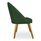 Cadeira De Jantar Bela Suede Pés Palito Castanho - Pallazio -