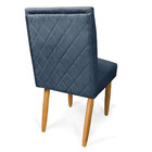 Cadeira De Jantar Carol Suede Pés Palito Castanho - D'rossi -