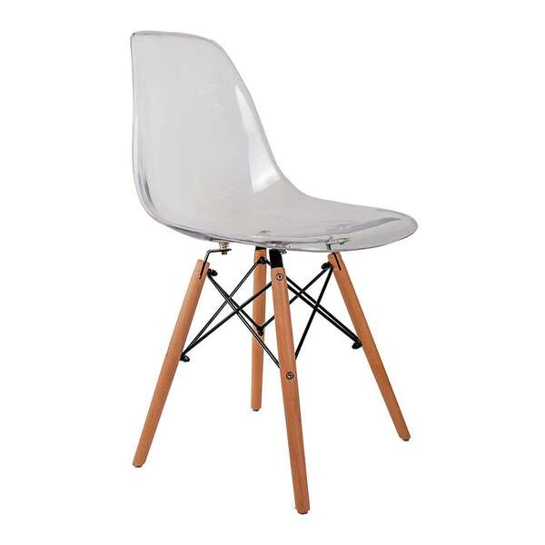 Cadeira De Jantar Charles Eames Cristal