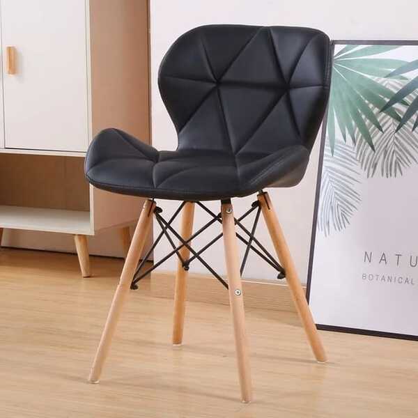 Cadeira De Jantar Charles Eames Eiffel Slim Estofada