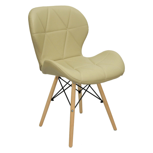 Cadeira De Jantar Charles Eames Eiffel Slim Estofada