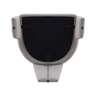 Cadeira De Jantar Cinza Estofado Em Bouclê E Base Reforçada