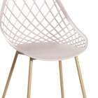 Cadeira De Jantar Cloe Pé Palito Bege