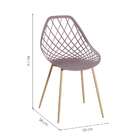 Cadeira De Jantar Cloe Pé Palito Cinza