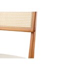 Cadeira De Jantar Com Encosto De Telinha Ava Bege