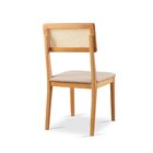 Cadeira De Jantar Com Encosto De Telinha Ava Bege