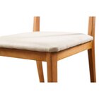 Cadeira De Jantar Com Encosto De Telinha Ava Bege