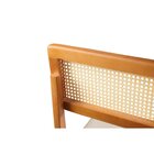 Cadeira De Jantar Com Encosto De Telinha Ava Bege