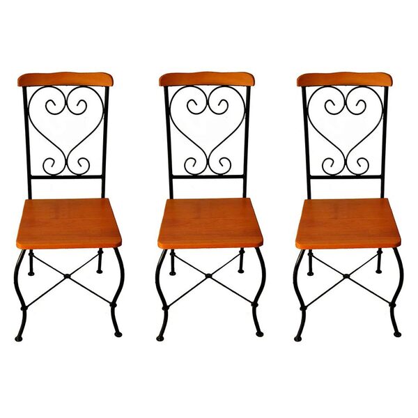 Cadeira De Jantar Conjunto Com 3 Estilo Industrial Rustica Fe