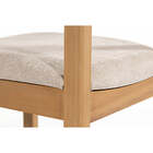 Cadeira De Jantar Cora Com Tela - Mel E Tecido Bege - Meu Móv