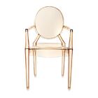 Cadeira De Jantar Cozinha Design Acrílica Ghost Sofia Ambar