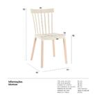 Cadeira De Jantar Cozinha Janaina Country - Marrom Café