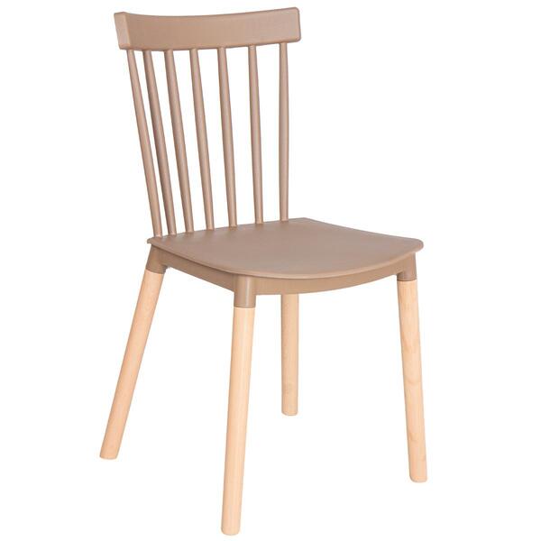 Cadeira De Jantar Cozinha Janaina Country - Marrom Café