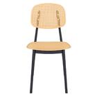 Cadeira De Jantar Cozinha Tela Retrô Joana Nude Bege