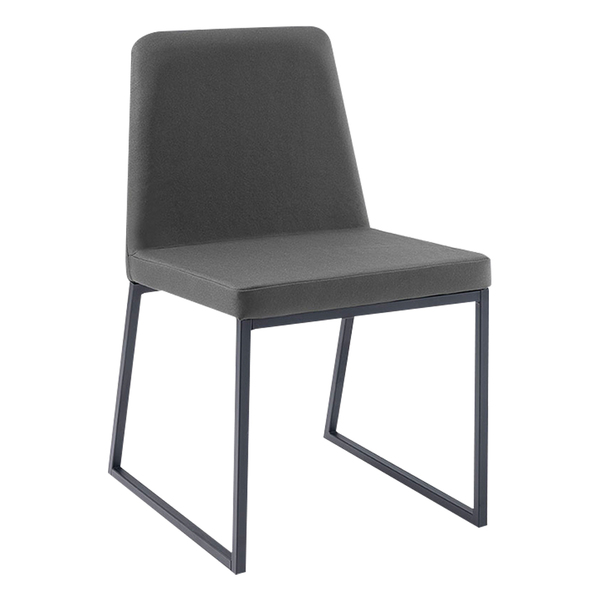 Cadeira De Jantar Decorativa Base Aço Preto Javé Velosuede Ch