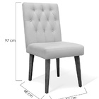 Cadeira De Jantar Decorativa Gabi Suede Bege