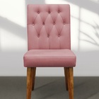 Cadeira De Jantar Decorativa Gabi Suede Rosa
