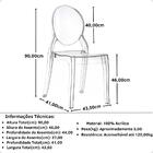 Cadeira De Jantar Design Ghost Acrílica Transparente