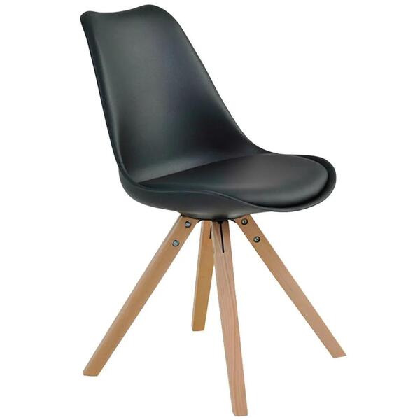Cadeira De Jantar Design Saarinen Wood Base Madeira Lívia R02