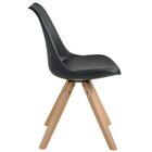 Cadeira De Jantar Design Saarinen Wood Base Madeira Lívia R02