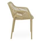 Cadeira De Jantar Design Suits Com Braço Empilhável Em Polipr