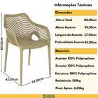 Cadeira De Jantar Design Suits Com Braço Empilhável Em Polipr