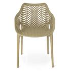 Cadeira De Jantar Design Suits Com Braço Empilhável Em Polipr