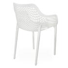 Cadeira De Jantar Design Suits Com Braço Empilhável Em Polipr