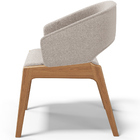 Cadeira De Jantar E Estar Living Estofada Lince L02 Bouclê Be