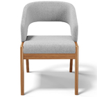 Cadeira De Jantar E Estar Living Estofada Lince L02 Bouclê Ci