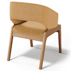 Cadeira De Jantar E Estar Living Estofada Lince L02 Bouclê Mo