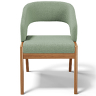 Cadeira De Jantar E Estar Living Estofada Lince L02 Bouclê Ol