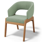 Cadeira De Jantar E Estar Living Estofada Lince L02 Bouclê Ol