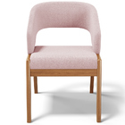 Cadeira De Jantar E Estar Living Estofada Lince L02 Bouclê Ro