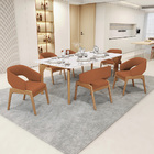 Cadeira De Jantar E Estar Living Estofada Lince L02 Bouclê Te